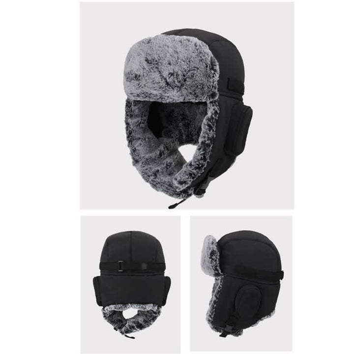 Cappello da aviatore unisex per esterni con pelliccia sintetica - image 7