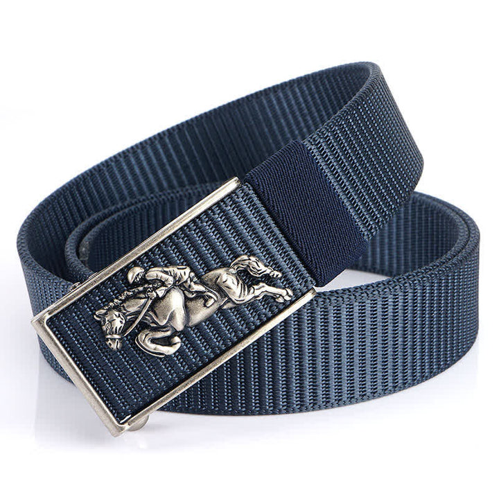 Cintura in nylon per equitazione da uomo - Blu / Argento - 48" - image 16