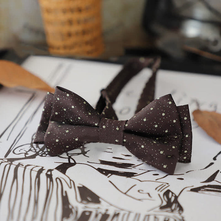Papillon a righe con pois alla moda da uomo - Stile n. 7 - image 11
