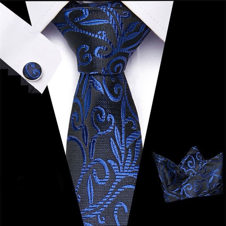 Set di 3 cravatte da uomo Twining Vine - Blu - image 4