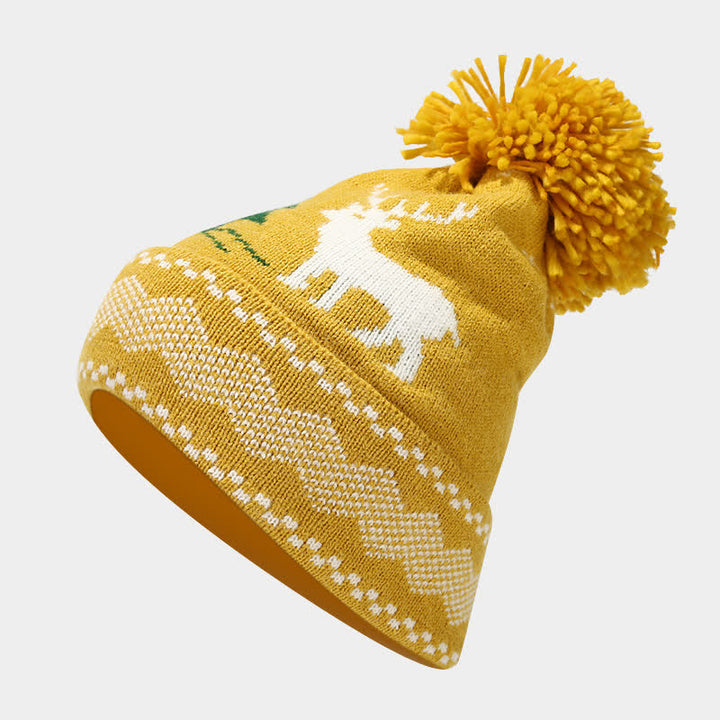 3 pezzi da donna renna albero jacquard cappello sciarpa guanti set - image 15
