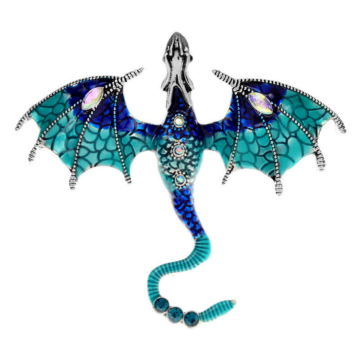 Spilla unisex a forma di drago volante Legand - Blu - image 8