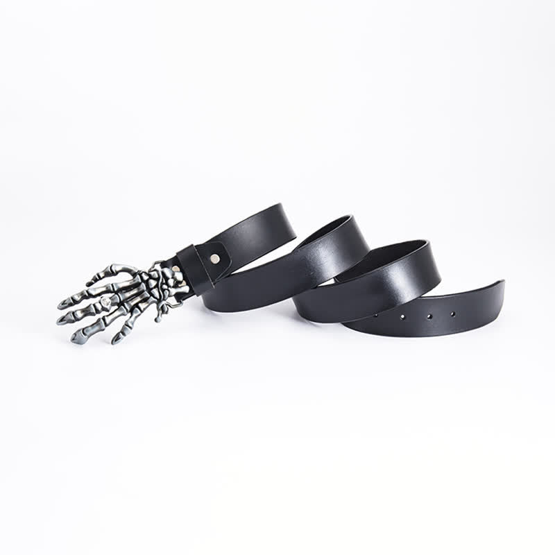 Cintura in pelle da uomo con scheletro punk rock - image 12