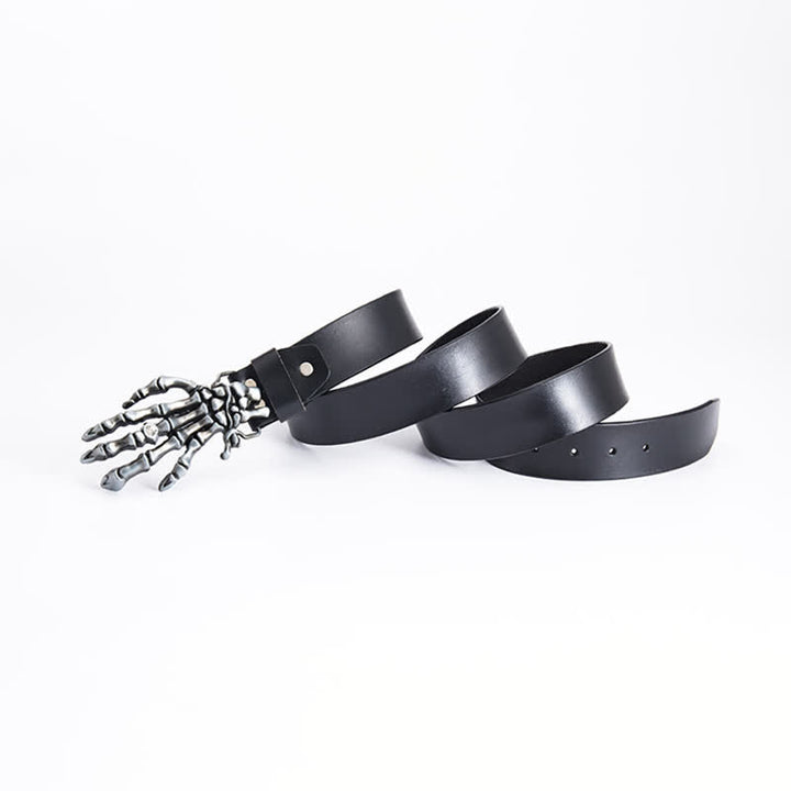 Cintura in pelle da uomo con scheletro punk rock - image 12