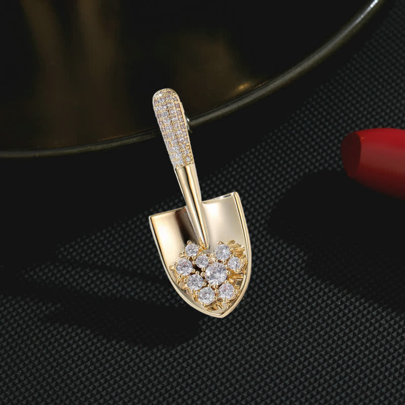 Spilla unisex placcata Mini Pala - Oro - image 0