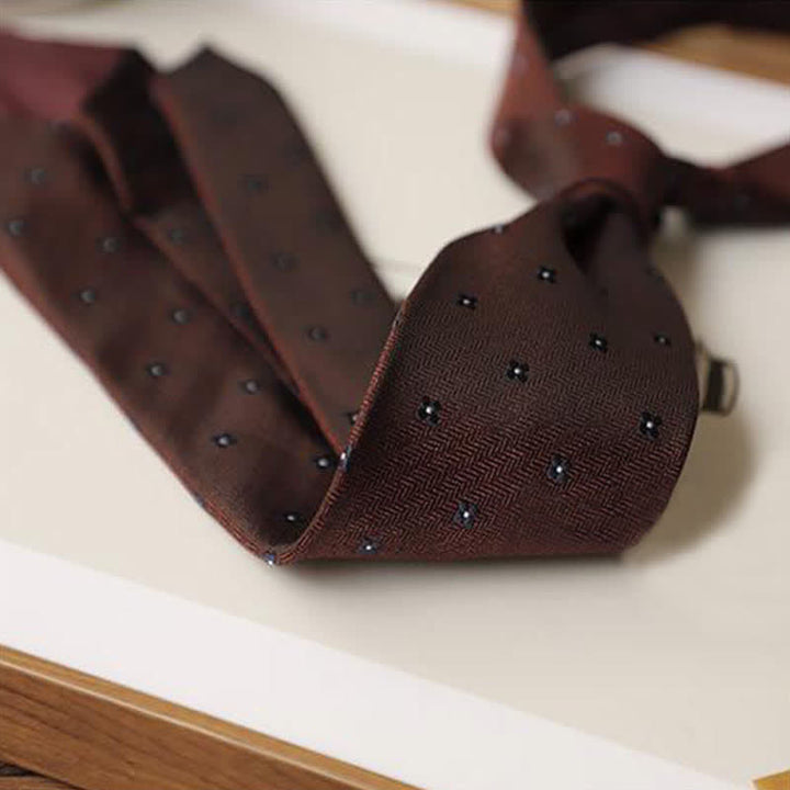 Set 2Ps da uomo con mini motivo vintage e fazzoletto da taschino - image 7