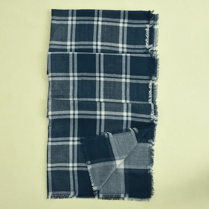 Sciarpa scozzese casual in stile britannico da uomo - image 4