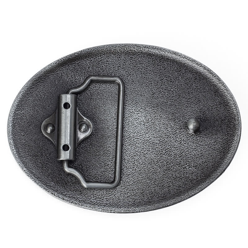 Cintura in pelle con fibbia a teschio western tipica fai da te da uomo - image 1