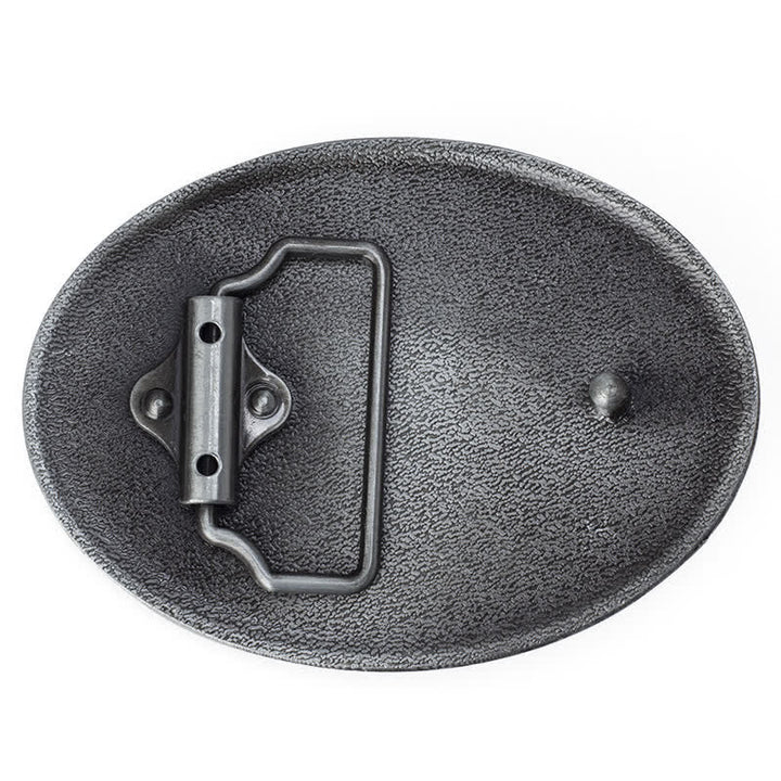 Cintura in pelle con fibbia a teschio western tipica fai da te da uomo - image 1
