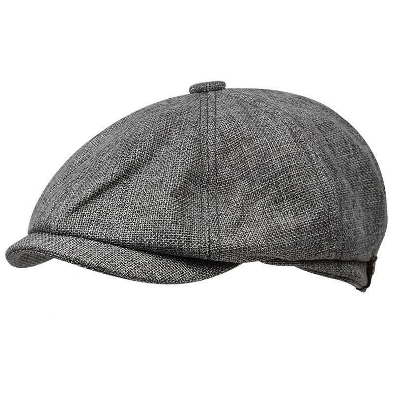 Semplice berretto da giornalaio ottagonale e fresco - Grigio - Misura M (22"-22 7/8") - image 2