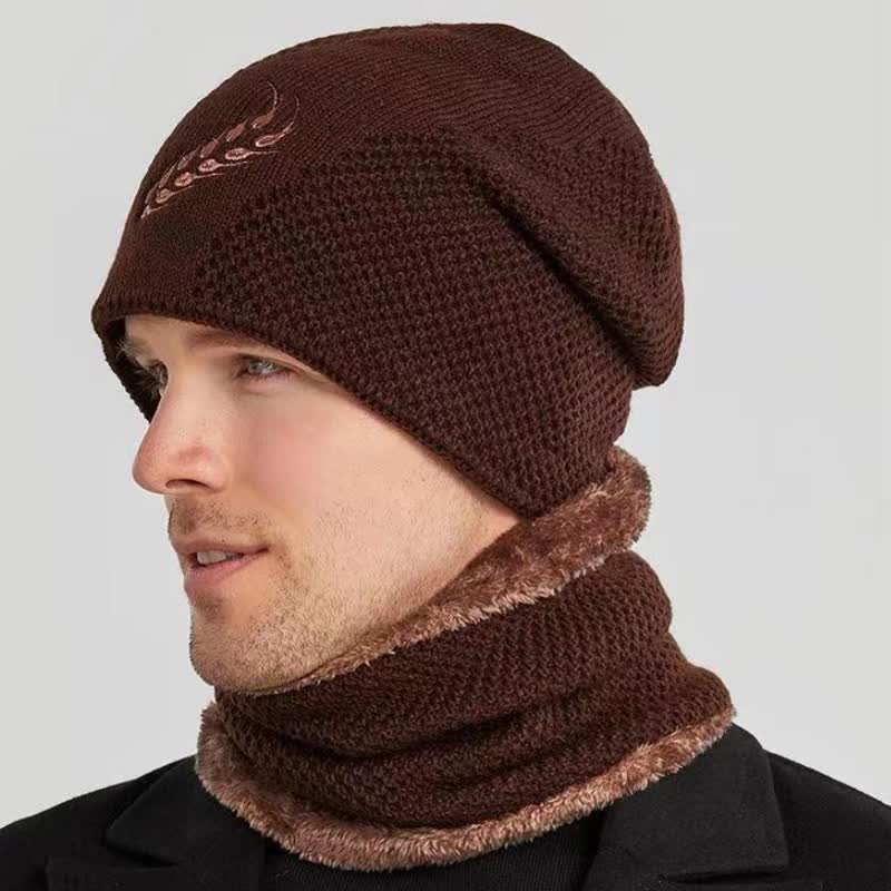 Set di 2 cappelli e scaldacollo con ricamo a forma di grano - image 13
