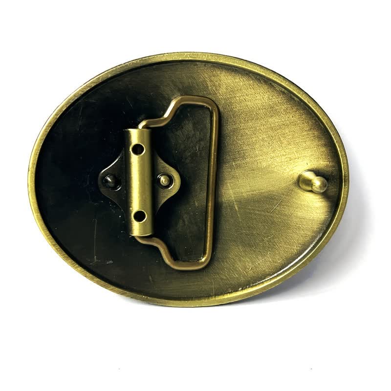 Cintura in pelle con fibbia della bandiera americana da cowboy fai da te da uomo - image 6