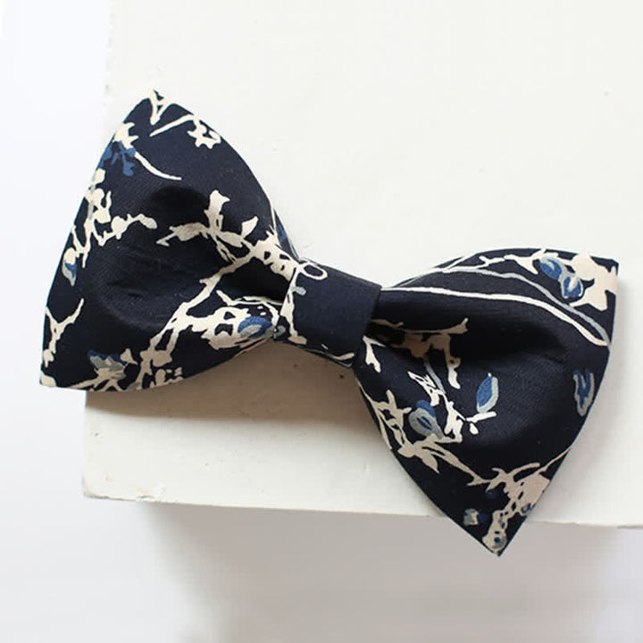 Papillon da uomo con graffiti blu navy e bianco - Pianura - image 2