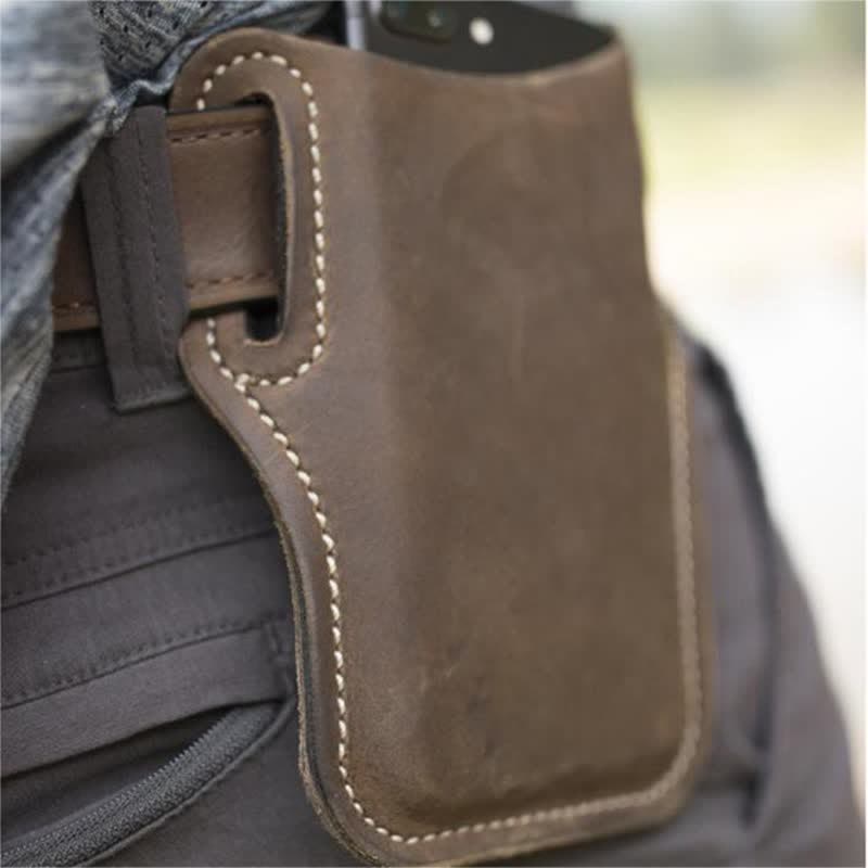 Custodia per cellulare con passante in pelle, cintura, borsa - image 0
