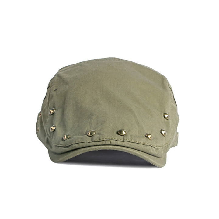 Berretto piatto in cotone con rivetti Hip Pop - image 4