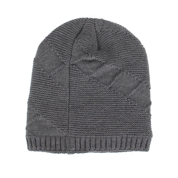 Cappello lavorato a maglia invernale casual in tinta unita - image 4