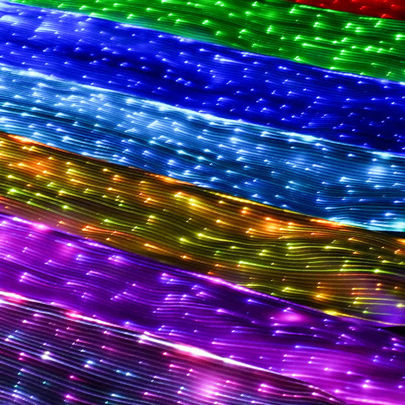 Cravatta luminosa futuristica in fibra ottica - image 7