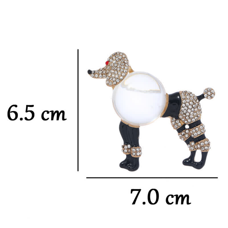 Spilla creativa da donna a forma di barboncino Jelly Belly - image 5