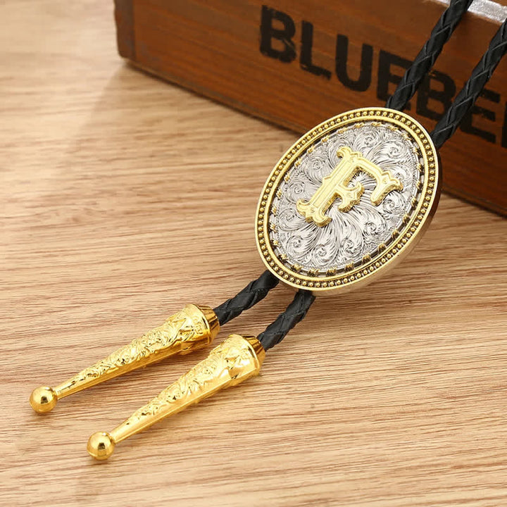 Accessorio per camicia da cowboy occidentale, alfabeto dalla A alla Z, cravatta Bolo - F - image 9