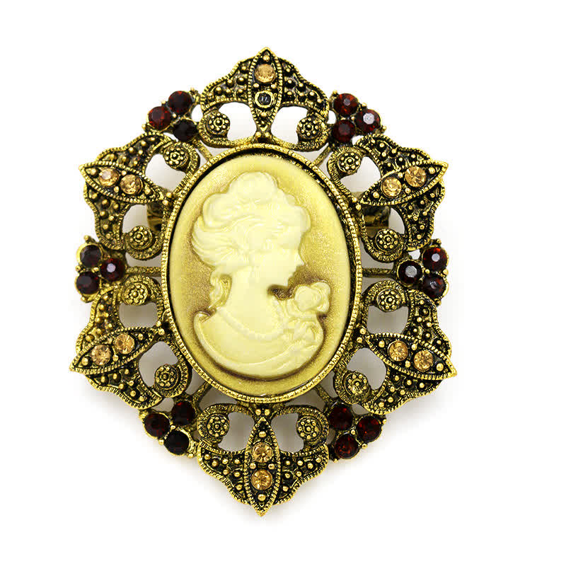 Spilla vittoriana con cammeo classico da donna - Oro - image 4
