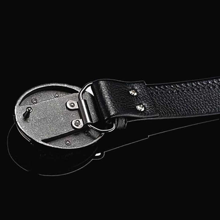 Cintura in pelle Soaring Eagle da uomo con coltello pieghevole - image 9