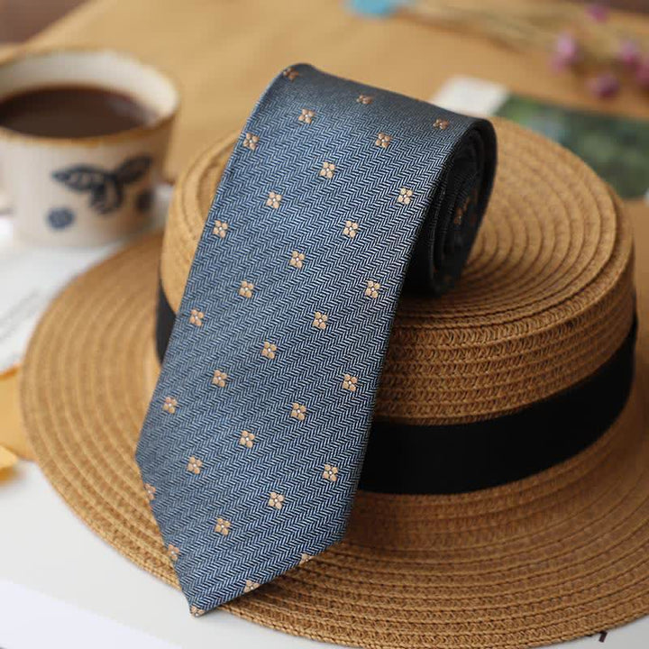 Set 2Ps da uomo con mini motivo vintage e fazzoletto da taschino - image 13