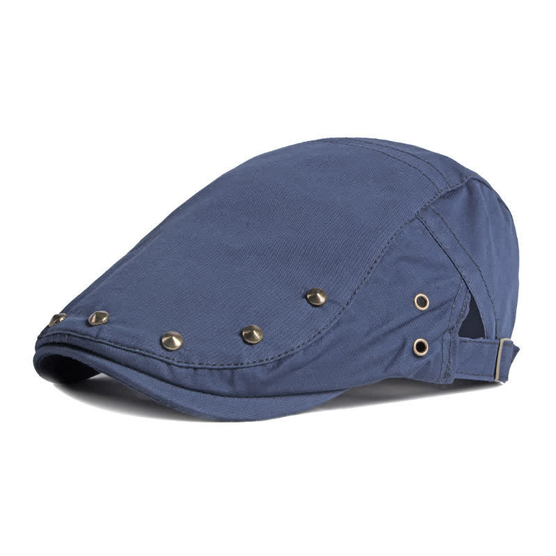 Berretto piatto in cotone con rivetti Hip Pop - Marina Militare - Regolabile (circa 21 5/8"-23 5/8") - image 0