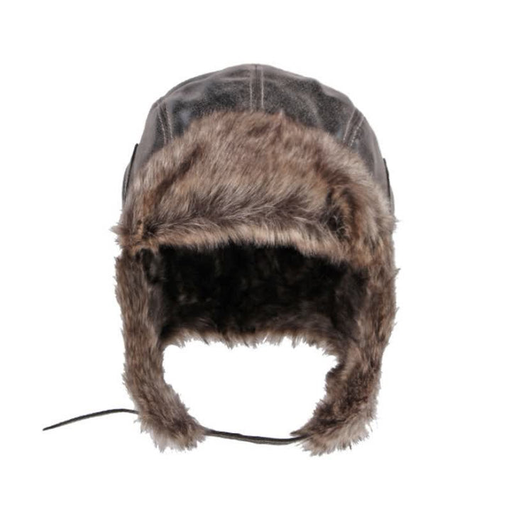 Cappello da cacciatore in similpelle con protezione per le orecchie morbida e soffice - image 5