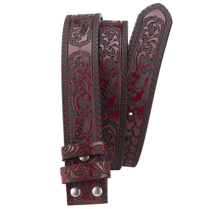 Cintura in pelle con fibbia a forma di toro con perline di legno turchese fai da te da uomo - image 17