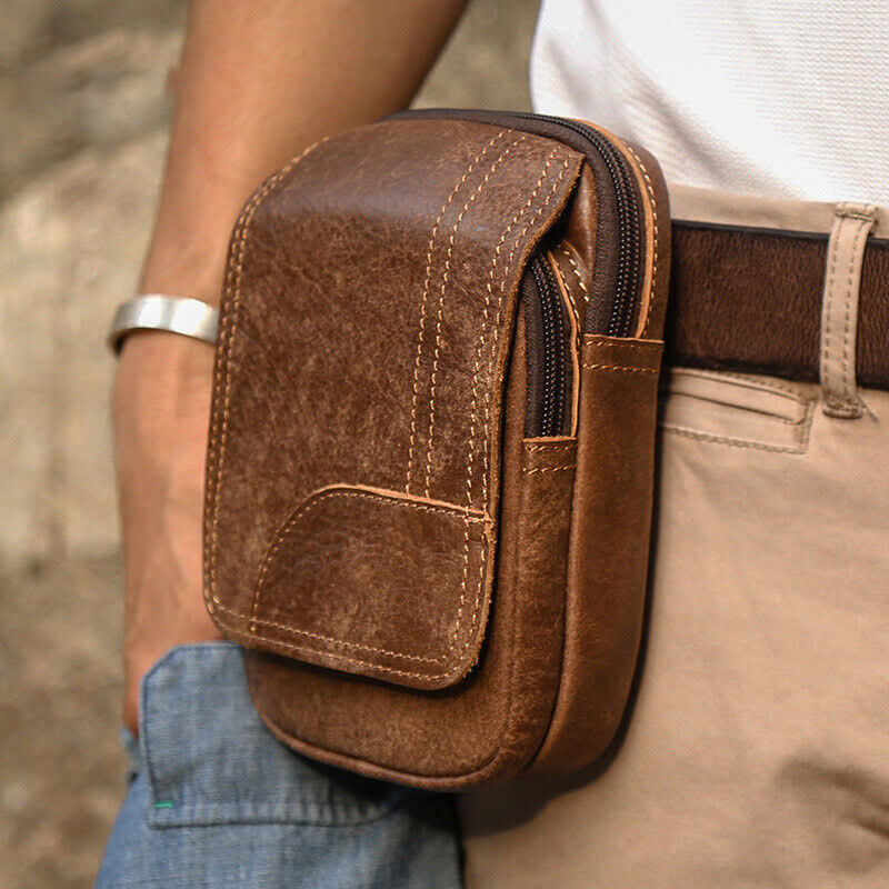 Borsa da viaggio con cintura in pelle nabuk con chiusura magnetica e cerniera - image 10