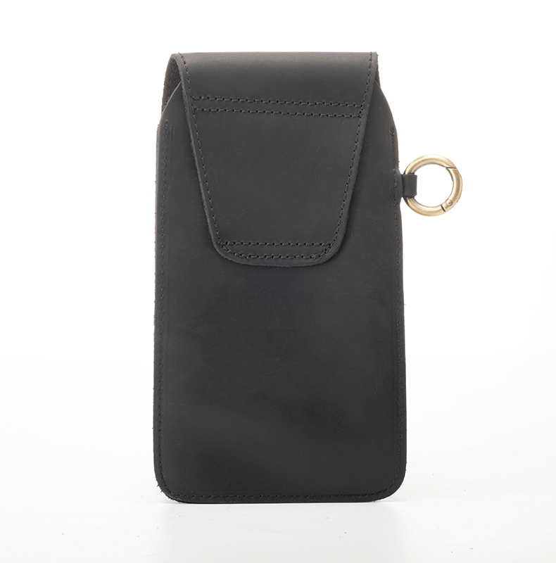 Borsa da cintura per telefono con fibbia magnetica a stella in pelle per esterni - image 4