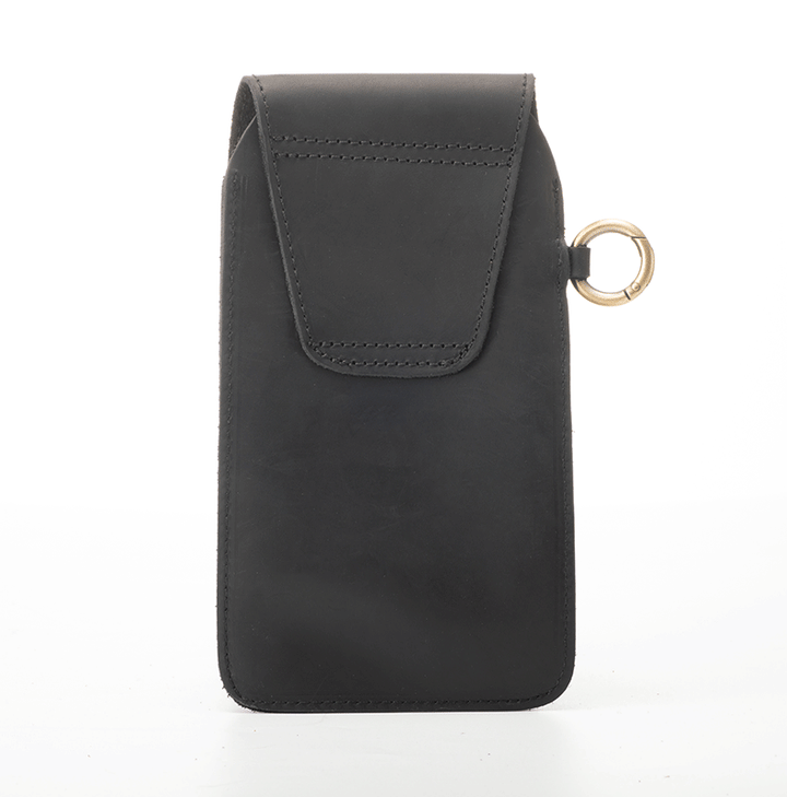 Borsa da cintura per telefono con fibbia magnetica a stella in pelle per esterni - image 4