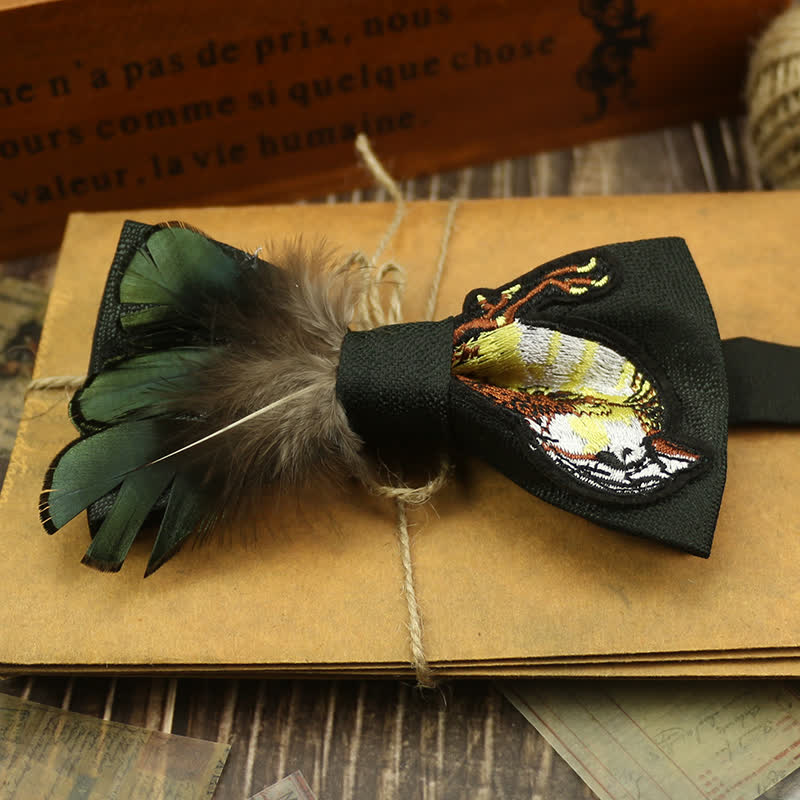Papillon con piuma di coda di passero grafica - image 1