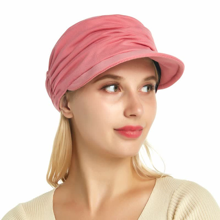 Cappello da baseball plissettato con tesa morbida da donna - image 16