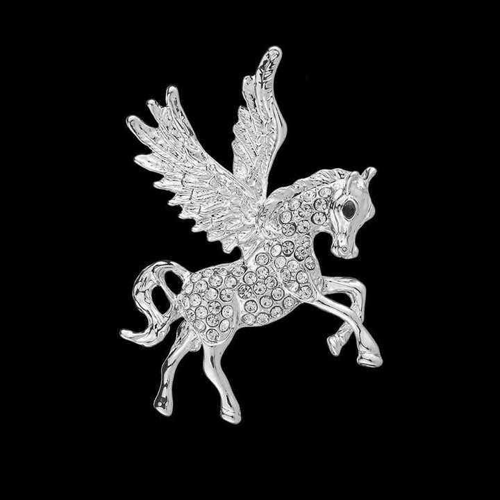 Spilla vintage da uomo con ali di Pegaso - Argento - image 6