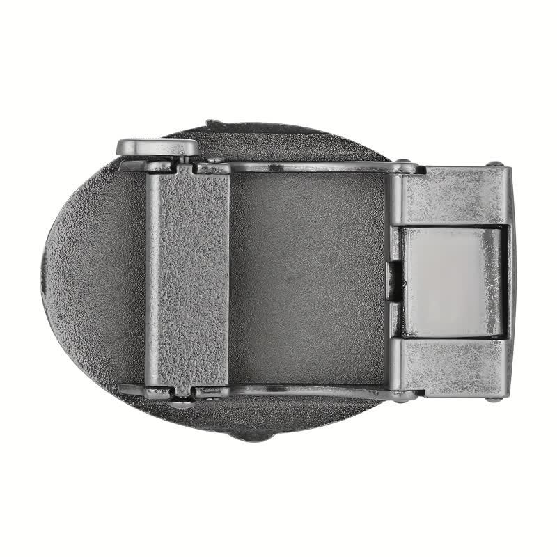 Cintura in pelle con fibbia automatica fai da te con bandiera USA Eagle da uomo - image 6