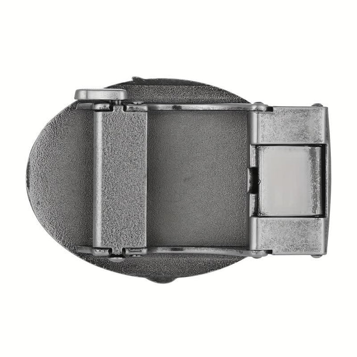 Cintura in pelle con fibbia automatica fai da te con bandiera USA Eagle da uomo - image 6