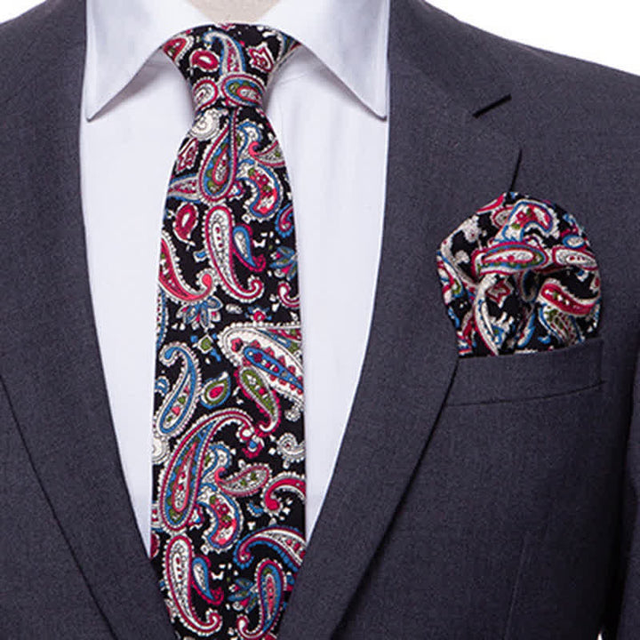 Set di 2 cravatte esotiche Paisley da uomo - image 9