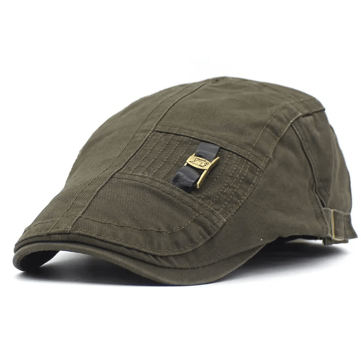 Berretto in cotone con cinturino in pelle Freestyle I-Buckle - Verde militare - Regolabile (circa 22"-23 1/4") - image 7
